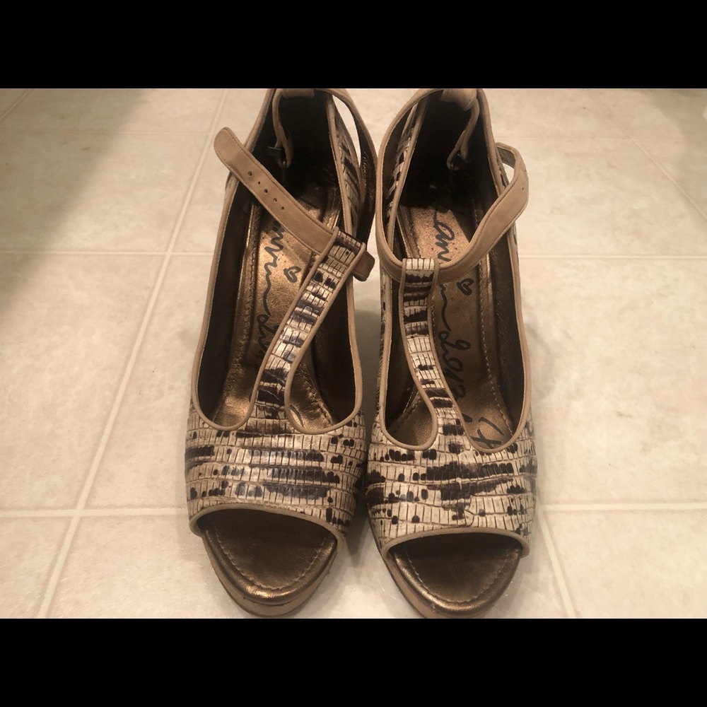 Lanvin snake skin heels